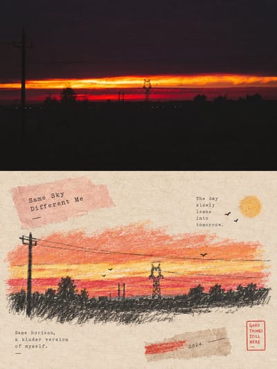 Playful Pastel Diary Collage