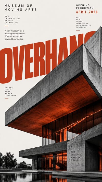 Architectural Typographic Editorial Poster