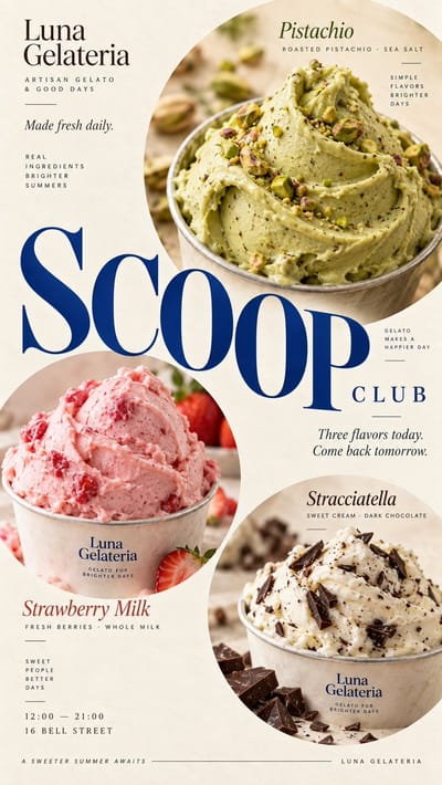9:16 Food Editorial Poster