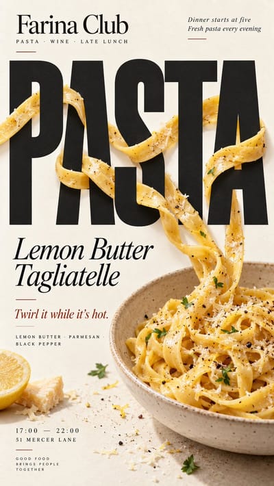 Food That Interacts With Typography