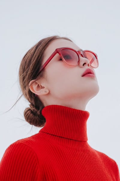 Crimson Editorial Fashion Portrait
