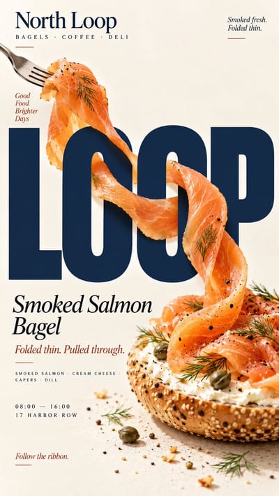 Food Traveling Through Typography