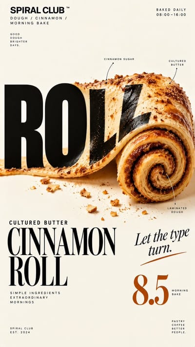 Food Physics Reshapes Typography