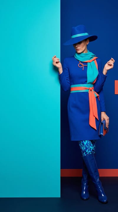 Color-Block Fashion Editorial
