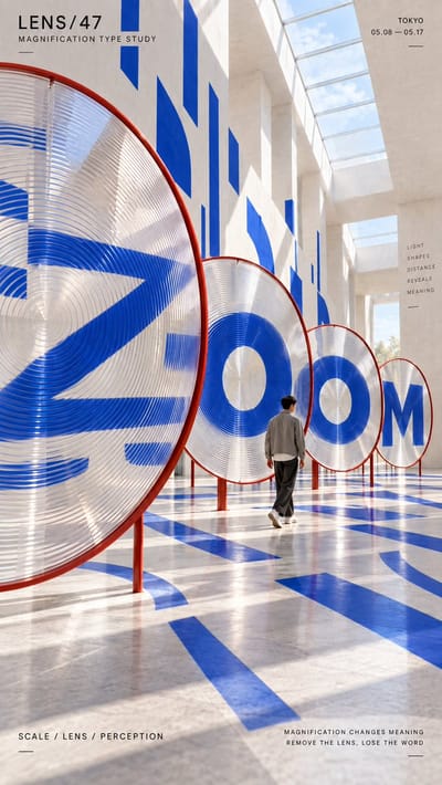 Optical Perspective Typography