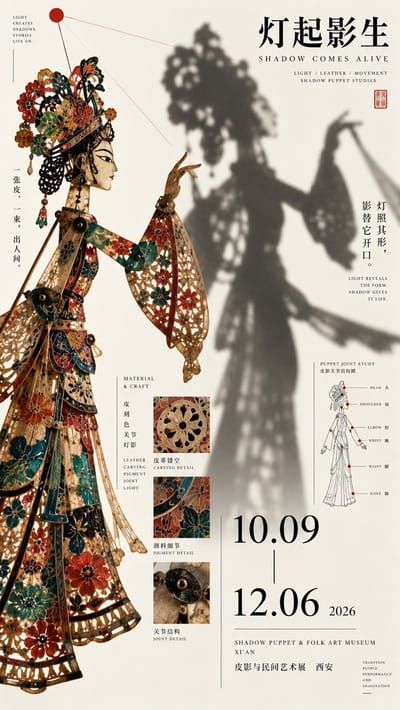 Asymmetric Oriental Exhibition Poster