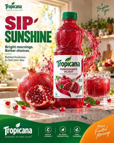 Tropicana Pomegranate Juice Ad