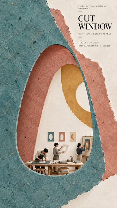 Handmade Paper Cultural Poster