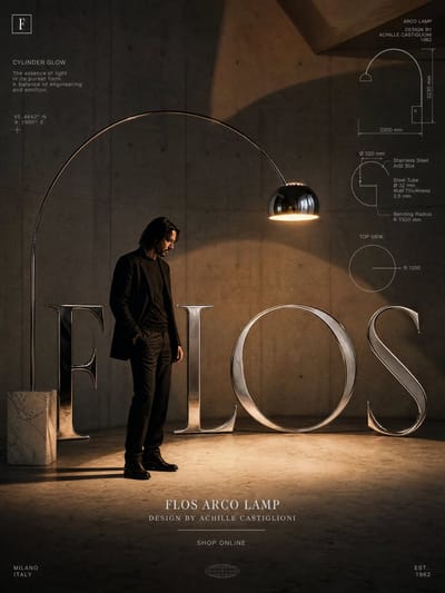 Celebrity Luxury Lighting Campaign Poster