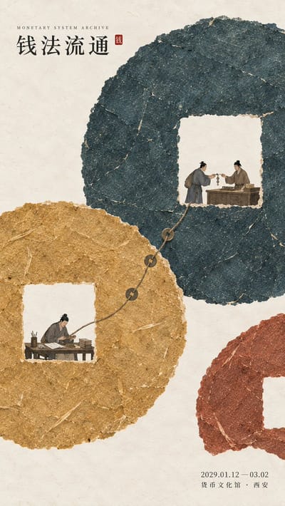 Paper-Fiber Oriental Exhibition Poster