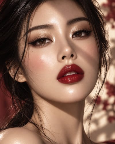Luxury Glass-Skin Beauty Portrait
