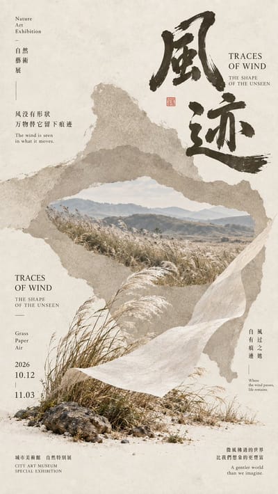 Oriental Nature Culture Poster