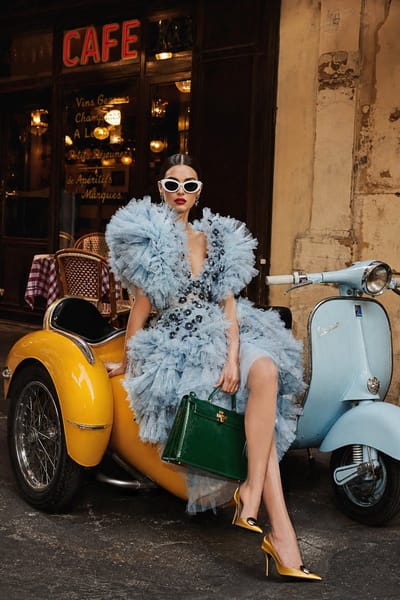 Retro Vespa Fashion Editorial