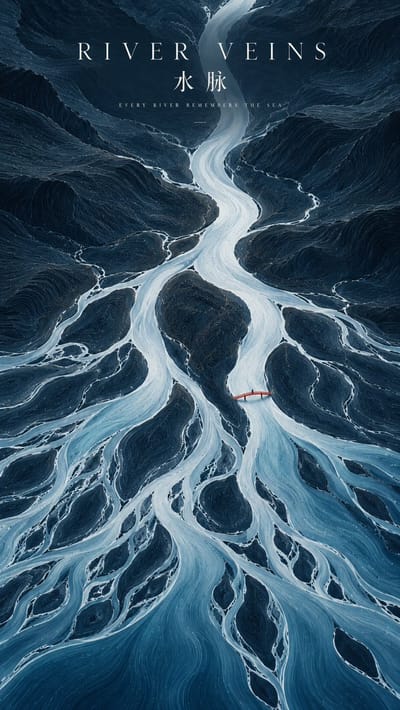 Topographic Landscape Poster
