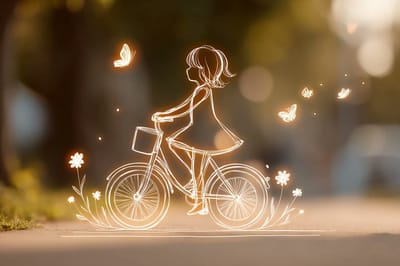 Ilustração de Contornos Luminosos