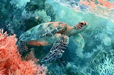 Watercolor Marine Dreamscapes