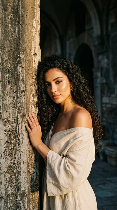 Classical Portrait in Golden Light