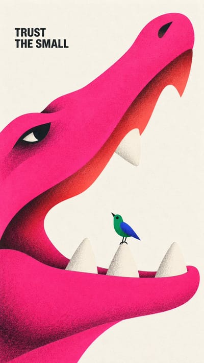 Surreal Unlikely Partners Poster