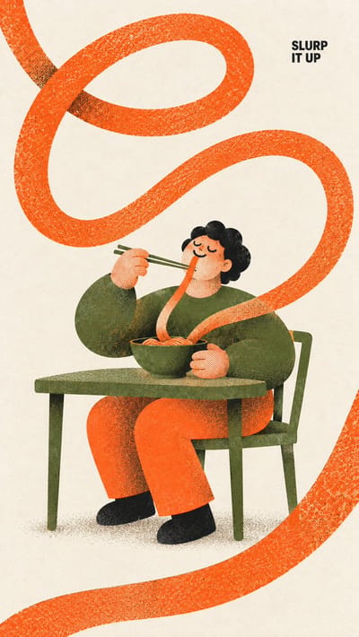 Giant Everyday Objects Risograph Poster
