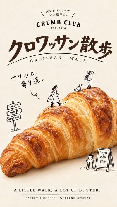 温馨日式烘焙店海报
