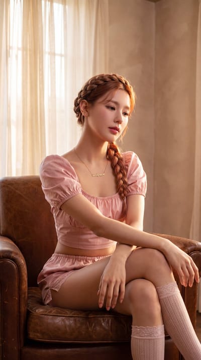 Golden Hour Cottagecore Portrait of Miyeon