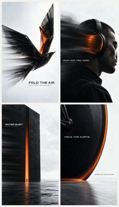 Monochrome Editorial Campaign Poster