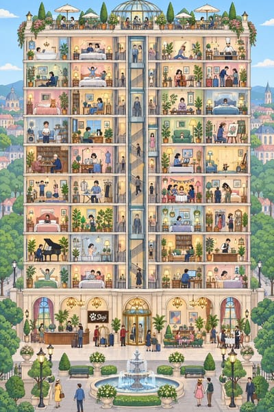 Hidden Cats Cross-Section Hotel