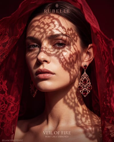 Crimson Veil Ruby Jewelry Campaign