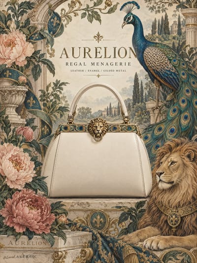 Aurelion Regal Menagerie Handbag Poster