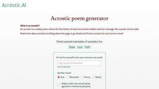 image of Acrostic AI