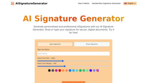 image of AI Signature Generator