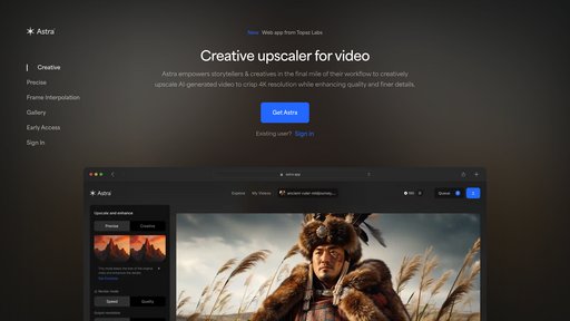 image of Astra Video Upscaler