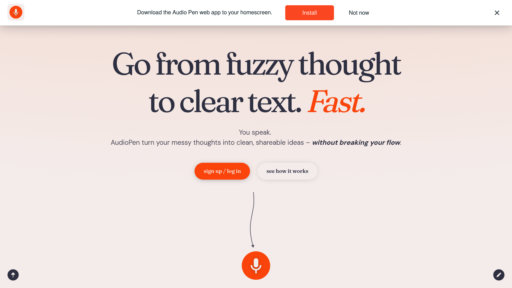 image of AudioPen AI