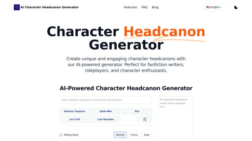 image of Character Headcanon Generator