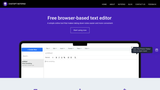 image of ChatGPT Notepad