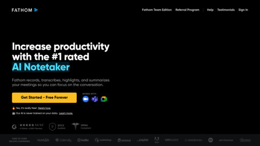 image of Fathom AI Notetaker