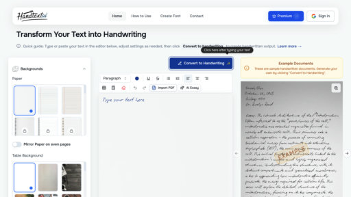 image of HandtextAI