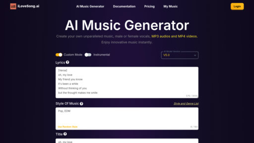 image of iLoveSong.ai