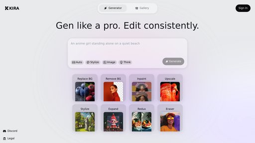 image of Kira AI Art Generator