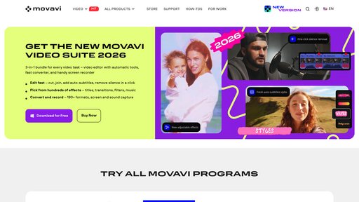 image of Movavi Video Editor 2026