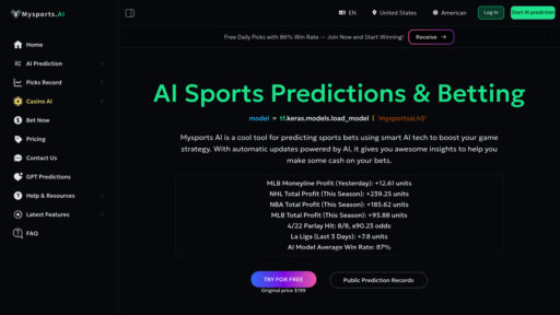image of MySports AI