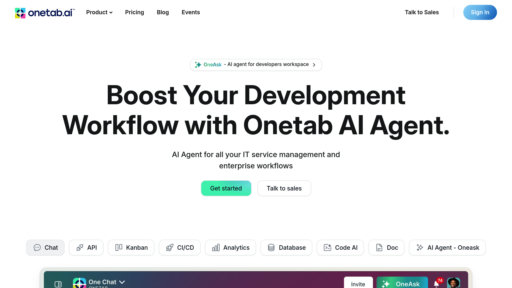 image of Onetab AI