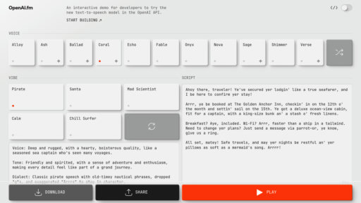 image of OpenAI.FM