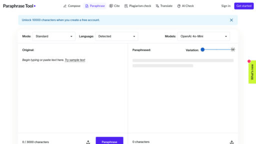 image of Paraphrase Tool