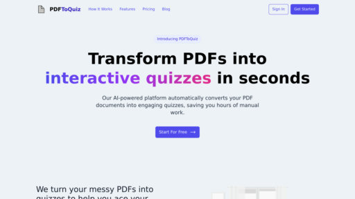 image of PDFToQuiz