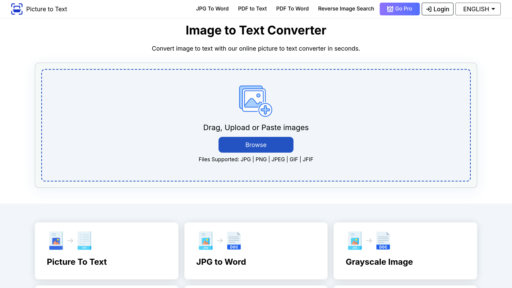image of Picture to Text