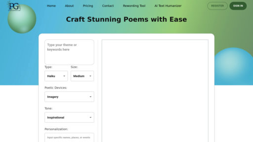 image of Poem Generator