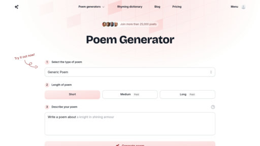 image of PoemGenerator.com