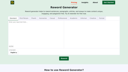 image of ReWord Generator