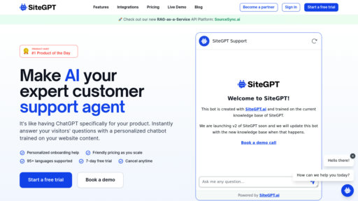 image of SiteGPT